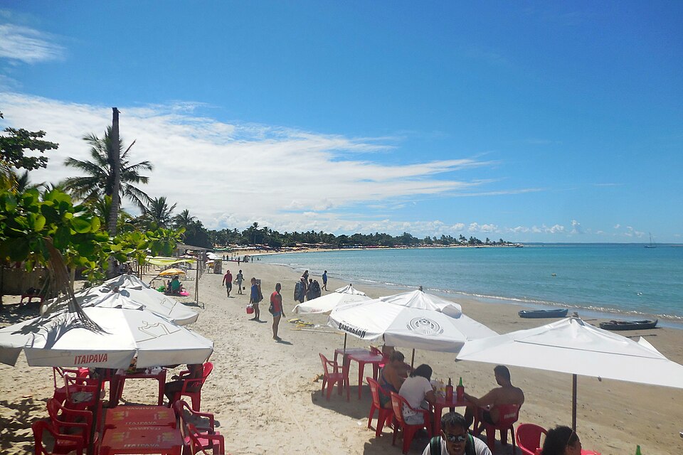 Praia de Coroa Vermelha em Santa Cruz Cabrália