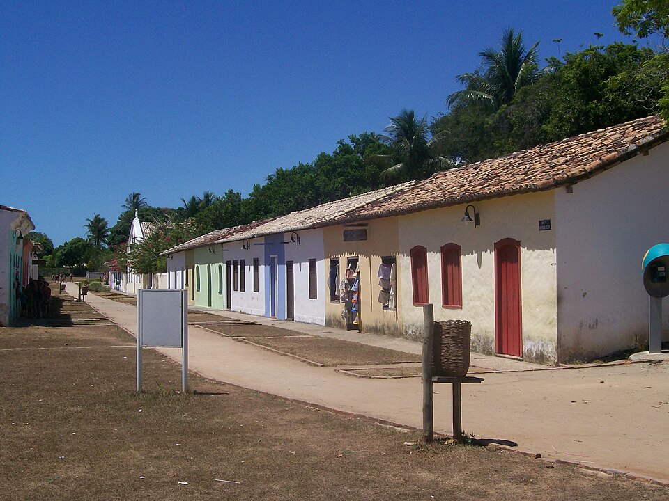 Casario colorido no Centro Histórico de Porto Seguro